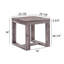 Table de bout rustique, brun, gris, brun clair pour le salon