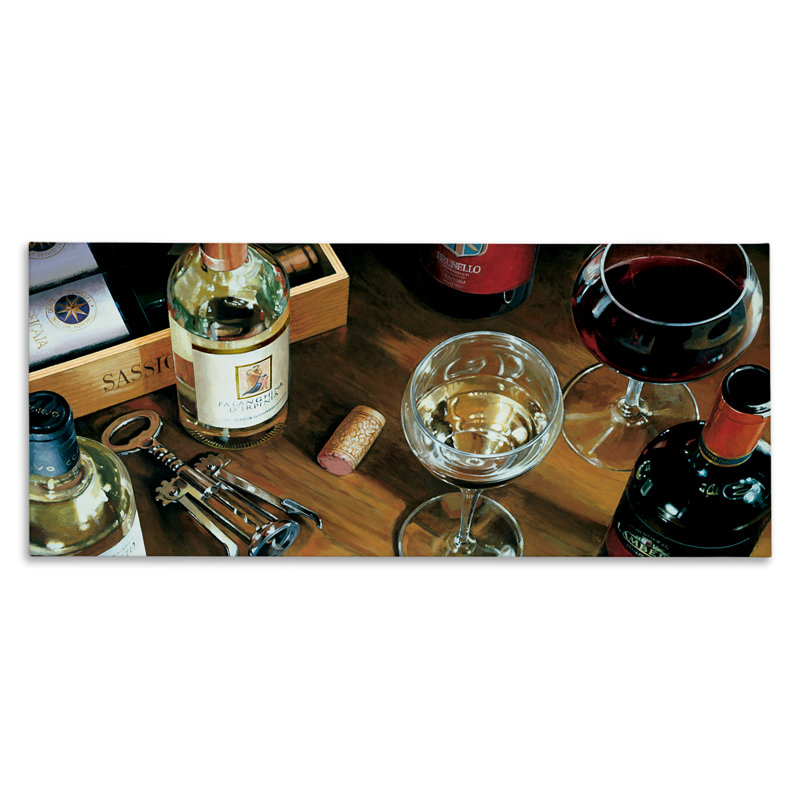 «Corks & Wine Bottles View», art mural par Stefano Ferreri, H 10 po x l 24 po