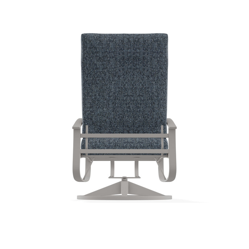 Belle Isle Outdoor Lounge Chair, Restore Indigo, Warm Gray