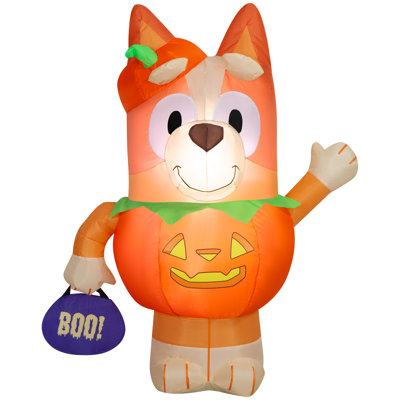 Airblown Bingo in Pumpkin Costume Bluey