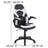 Bridesdale Gaming Desk And Racing Chair Set With Cup Holder, Headphone Hook & 2 Wire Management Holes-1061100529