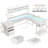 Mobean L-Shaped Computer Desk with Power Outlet-1875464471