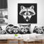 Coussin lombaire en costume d’animal raton laveur
