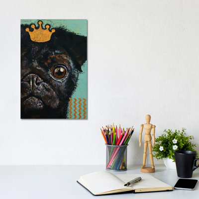 King Pug by Michael Creese - Wrapped Canvas Print