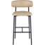 Tabouret de bar rembourré en cuir Lupita-840074823-840074840