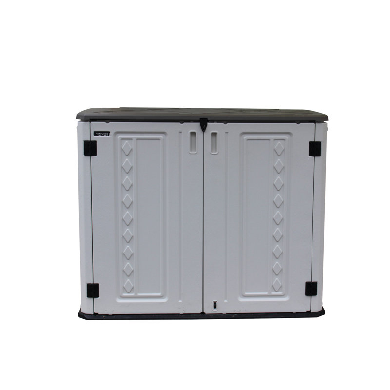 4 ft. W x 4 ft. D Metal Garbage Shed