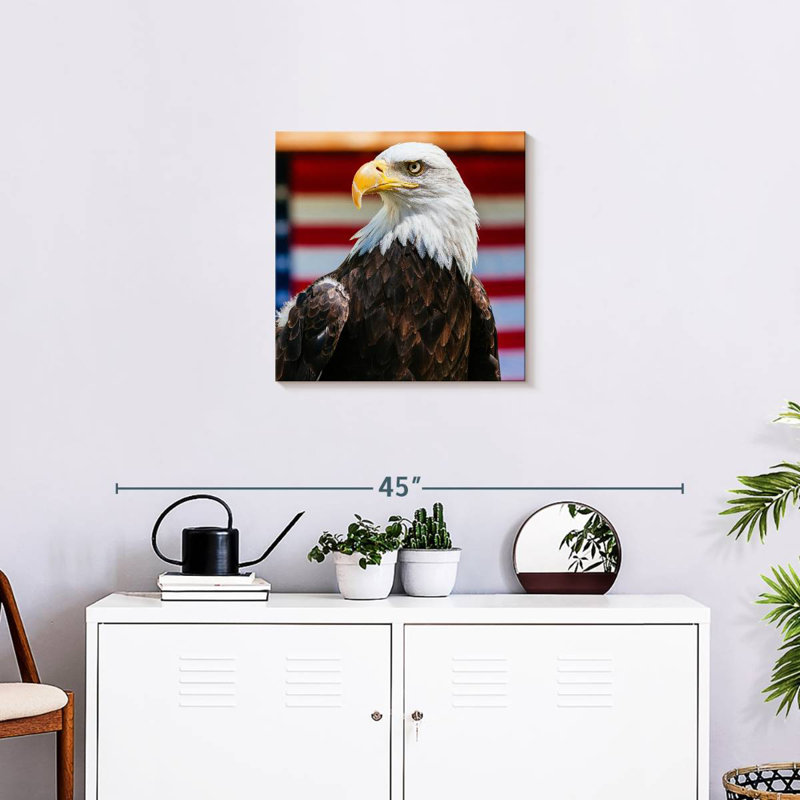 Brampt Mighty US Bald Eagle, 20" H x 20" W