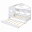 Lit de maison en bois avec lit gigogne et tablette de rangement-1105970345-1105970346