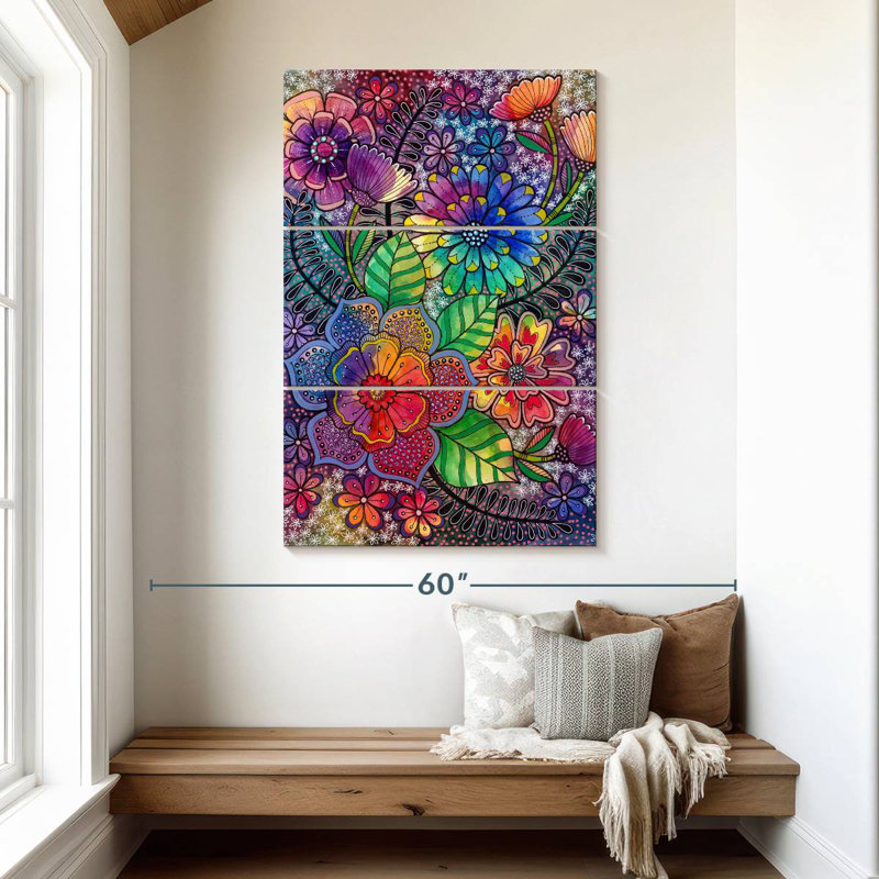 Harnek Bohemian Blooms II, 50'' H x 32'' W