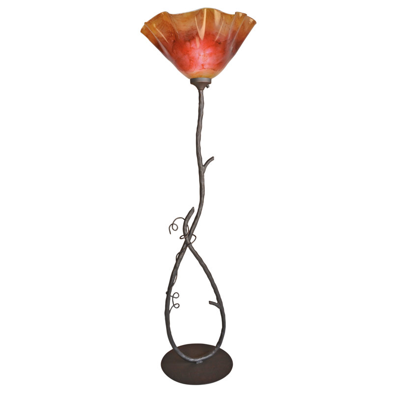 70'' Black Torchiere Floor Lamp