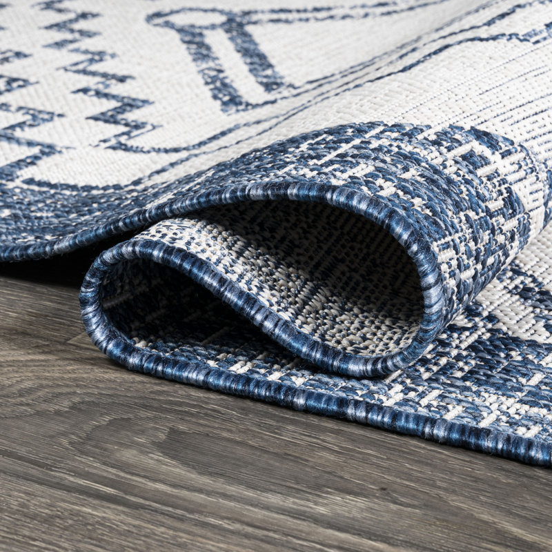 Tapis intérieur / extérieur Wesley Diamond, Tapis de couloir 2 pi 2 po x 10 pi