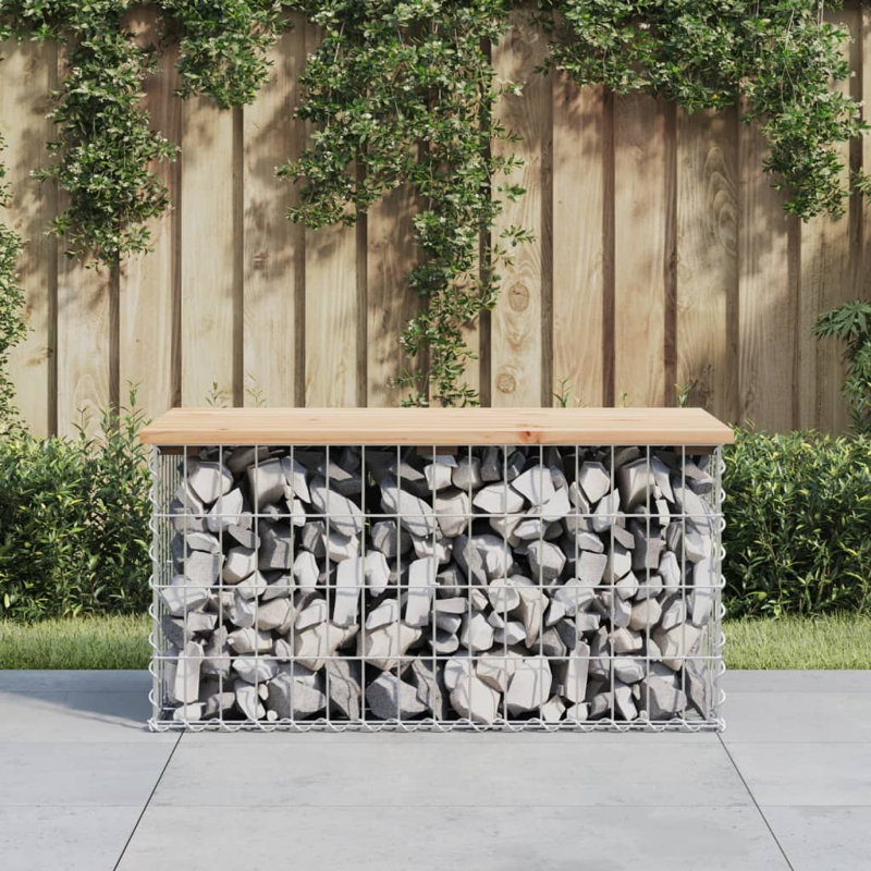 Banc d'extérieur vidaXL, H 16,5 po x l 32,7 po x P 17,3 po, Honey Pine