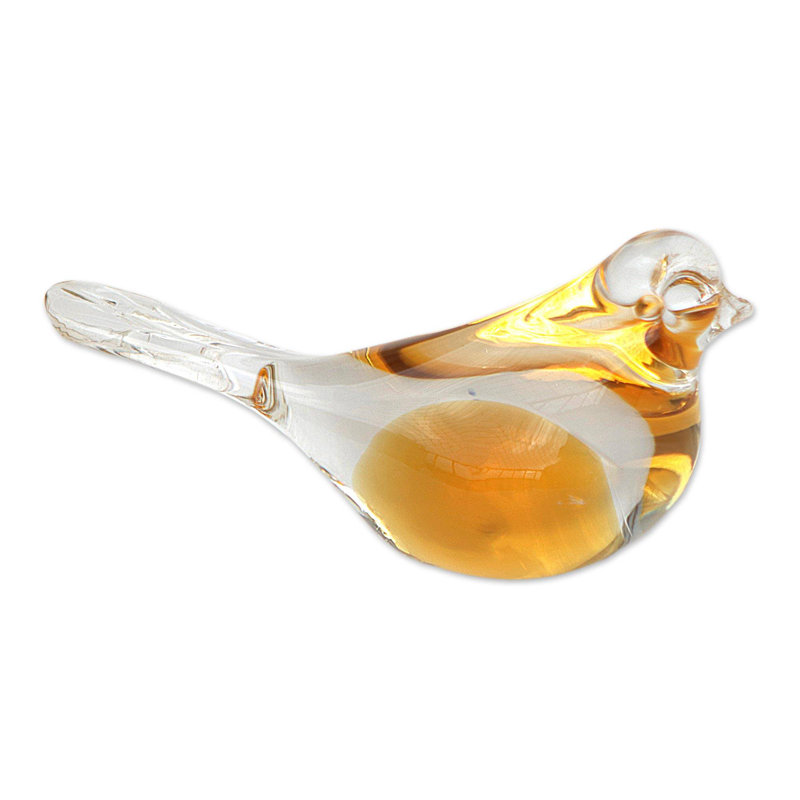 Handmade Glass Hourglass Decorative Object