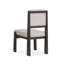 Table de salle à manger extensible à double piédestal avec 4 chaises d'appoint rembourrées et buffet-996135647
