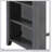 Graham 36" Gray Finish Small Space Counter Height Dining Table With USB Charging Ports And Shelves-548675935