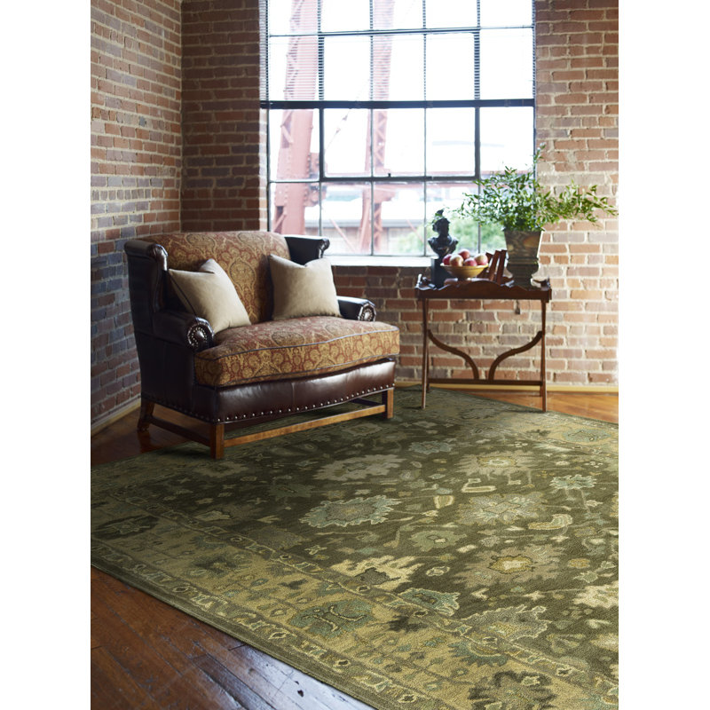 Allenwood Wool Oriental Area Rug, Rectangle 7'6" x 9'6"