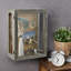 Wood Shadow Box with Frame in Grey