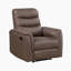 Ensemble de canapé de salon inclinable manuel en microfibre poli 3 pièces avec console centrale Ardyn-2053973163