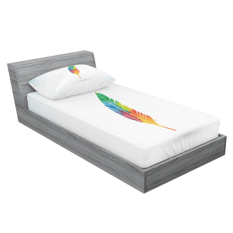 Microfiber Sheet Set, Twin Sheet Set with Fitted Sheet