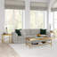 Alexis Four Leg Coffee Table with Storage-34988605-35660605