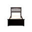 Lit de base en bois massif Brunelle avec pied de lit assorti-545873555-546309034