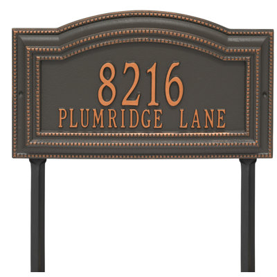 Signature Series 2-Line Lawn Address Sign