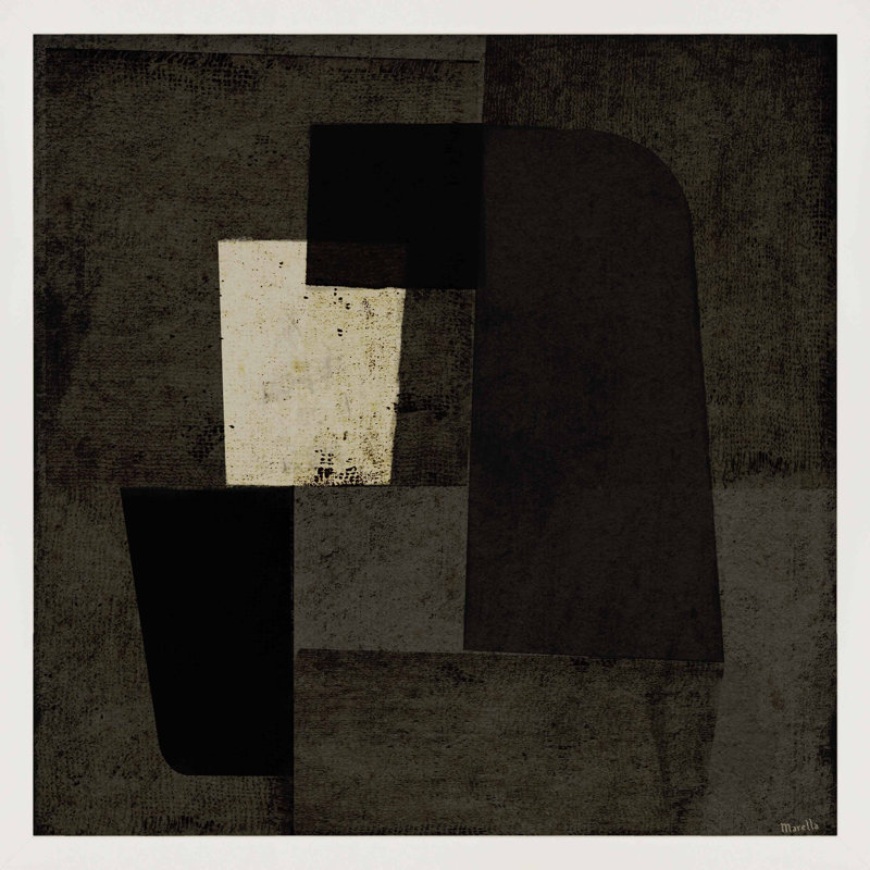 Night Shift 2 by Marco Marella for Studio M - Framed Wall Art, 24" H x 24" W, Paper, White