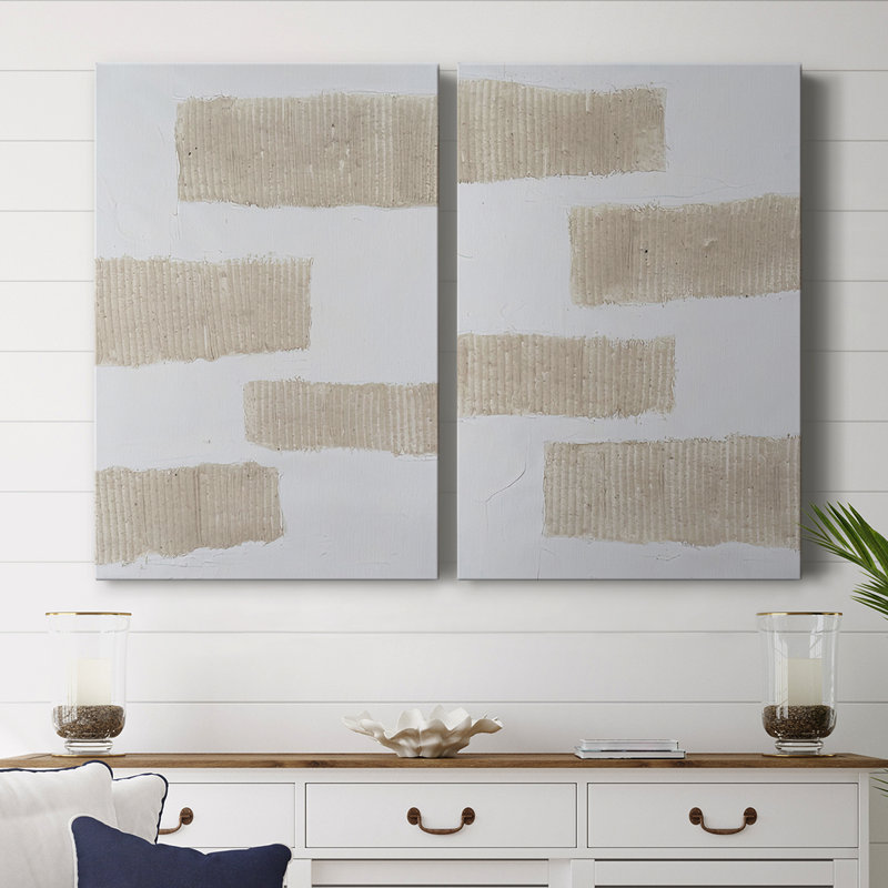 Toile tendue avec châssis écru I-Premium Gallery - prêt à être accroché, H 60 po x l 80 po