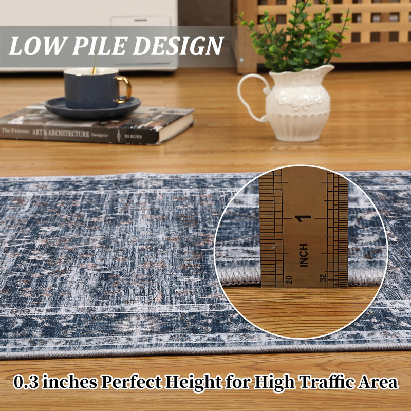 Tapis lavables pour le salon Tapis antidérapant pour la chambre à coucher Tapis de ferme résistant aux taches pour la salle à manger Bureau