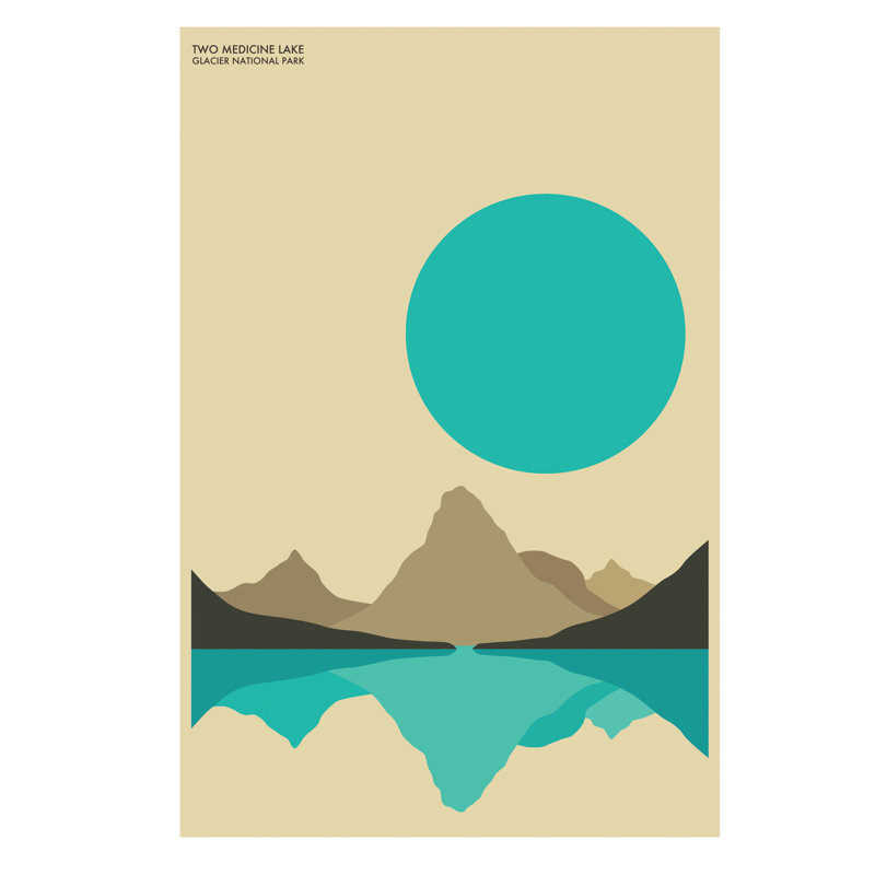 Glacier by Jazzberry Blue - Wrapped Canvas Print, 101.6 cm H x 66.04 cm W x 3.175 cm D