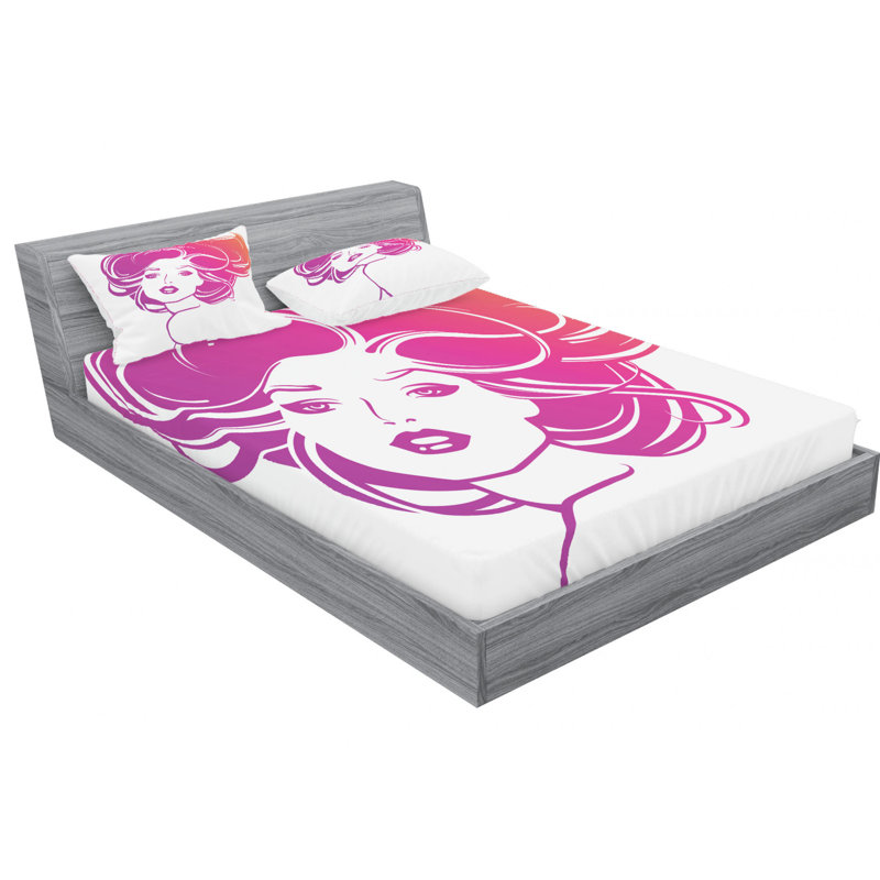 Microfiber Sheet Set, Queen Sheet Set + Fitted Sheet + 2 Pillowcases
