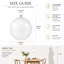20cm H Glass Round Pendant Shade ( Screw On ) in Matt Opal White