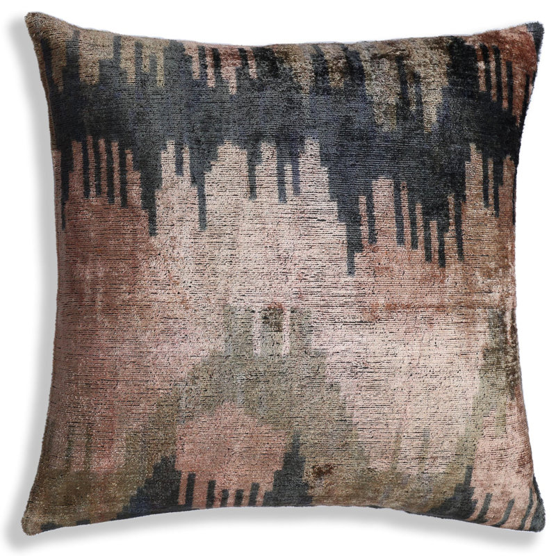Coussin en velours soyeux The Abstract Landscape