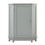Armoire de rangement de coin Ambrelth avec tablette réglable et butoir de porte magnétique-130841213