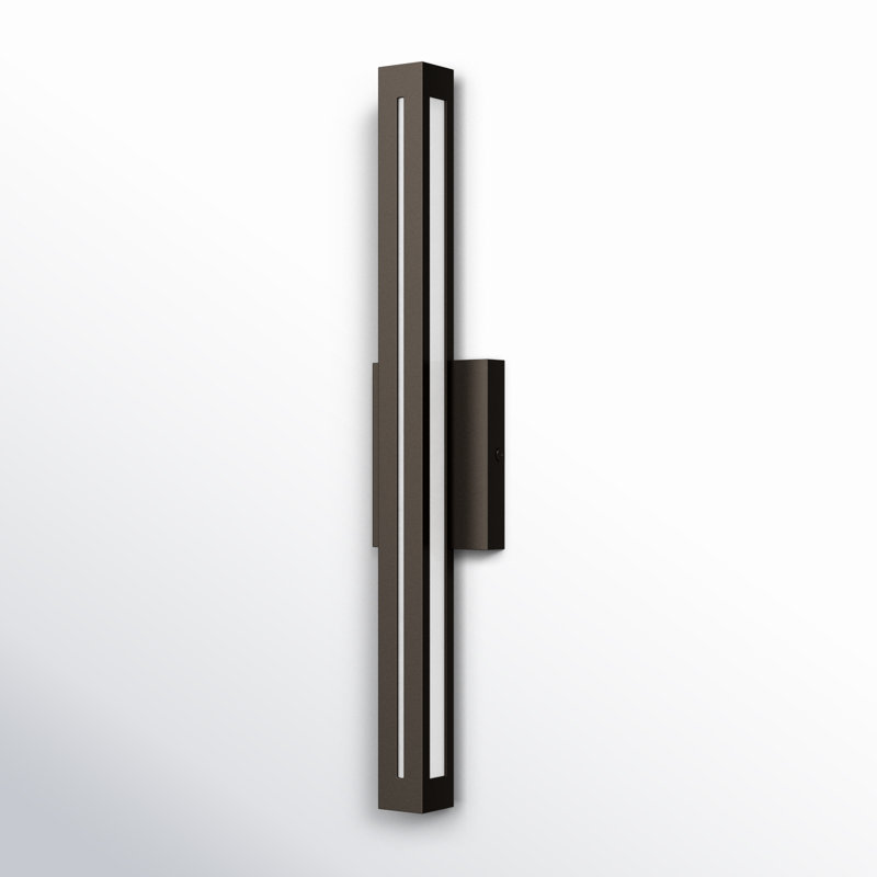 Vereen 2-Light Outdoor Bulkhead Light with Motion Sensor, Bronze