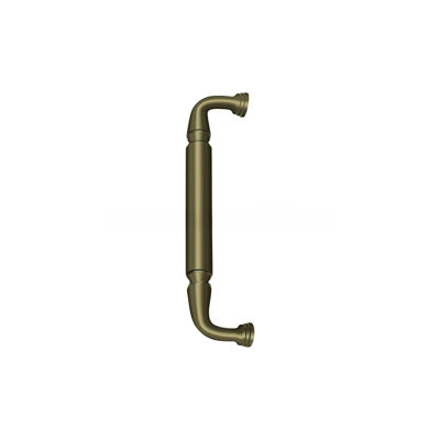 Deltana DP2575U5 Door Pull without Rosette, 10" in Antique Brass