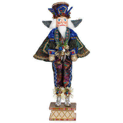 Peacock Nutcracker, Small - 23.5 Inches