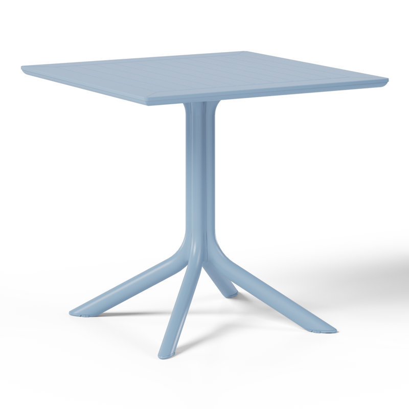 31.5" Outdoor Square Dining Table, French Blue