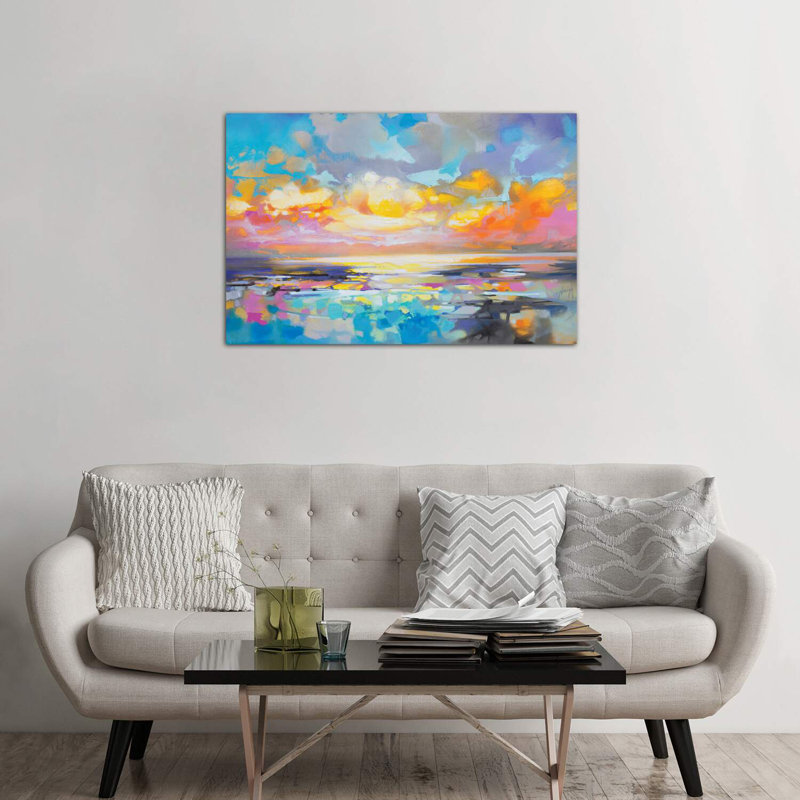 «Fractured Cumulus» par Scott Naismith - reproduction d'art, Toile tendue, H 40 po x l 60 po x 1,5 po