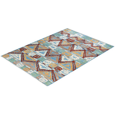Contemporary One-of-a-Kind 6' 3" X 8' 9" Hand Knotted Area Rug