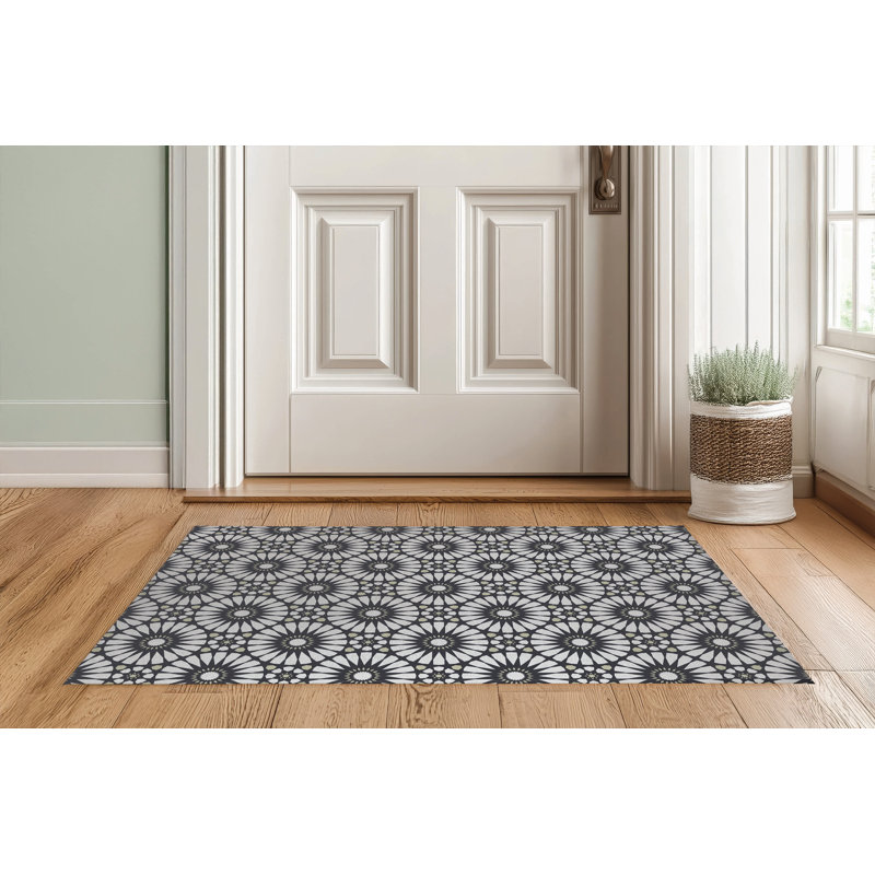 Paillasson Sylvia, L 36 po x L 60 po, Gris anthracite
