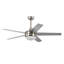 Ventilateur de plafond à DEL 52 pouces à 5 pales en nickel brossé avec télécommande, moteur CC réversible-173099505-164843353-164843358