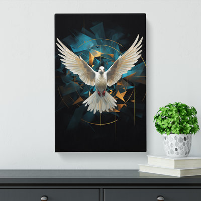 Dove Bird Geometric - Print on Canvas