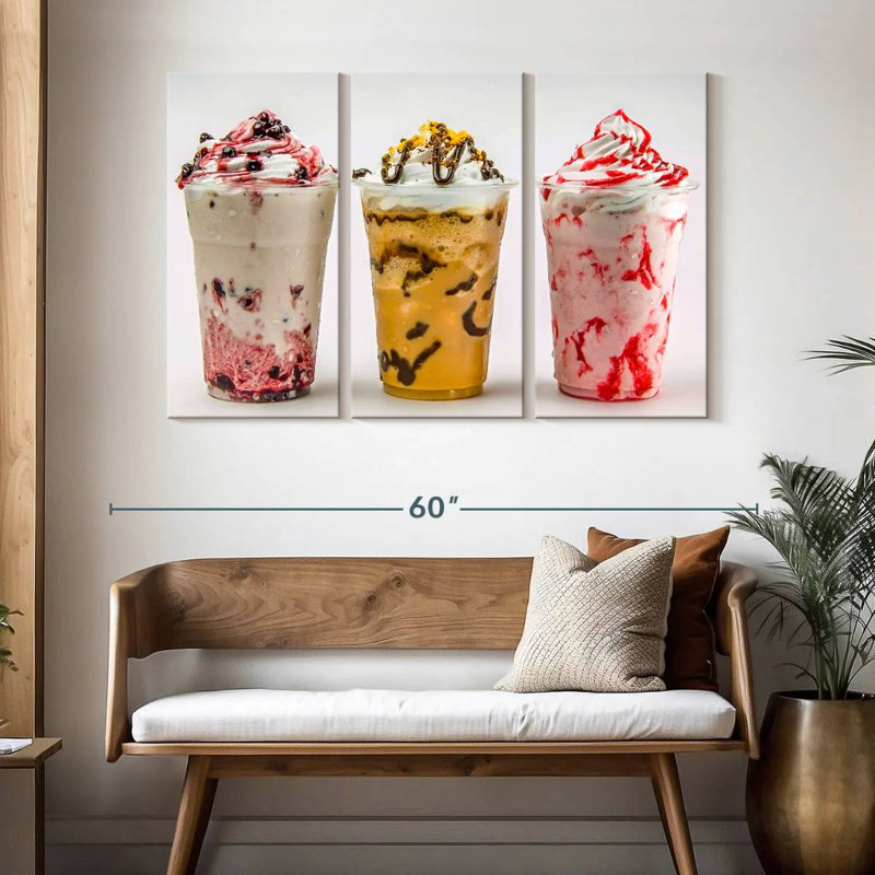 Yarlin Milkshake Frappes, 32" H x 50" W