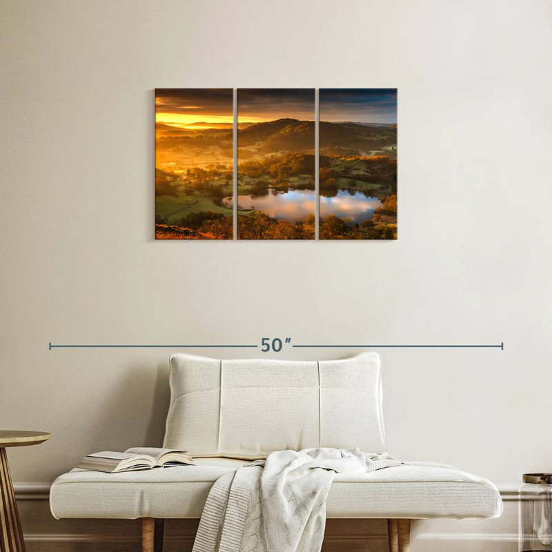 Alvord Loughrigg Tarn At Sunrise, 20" H x 33" W