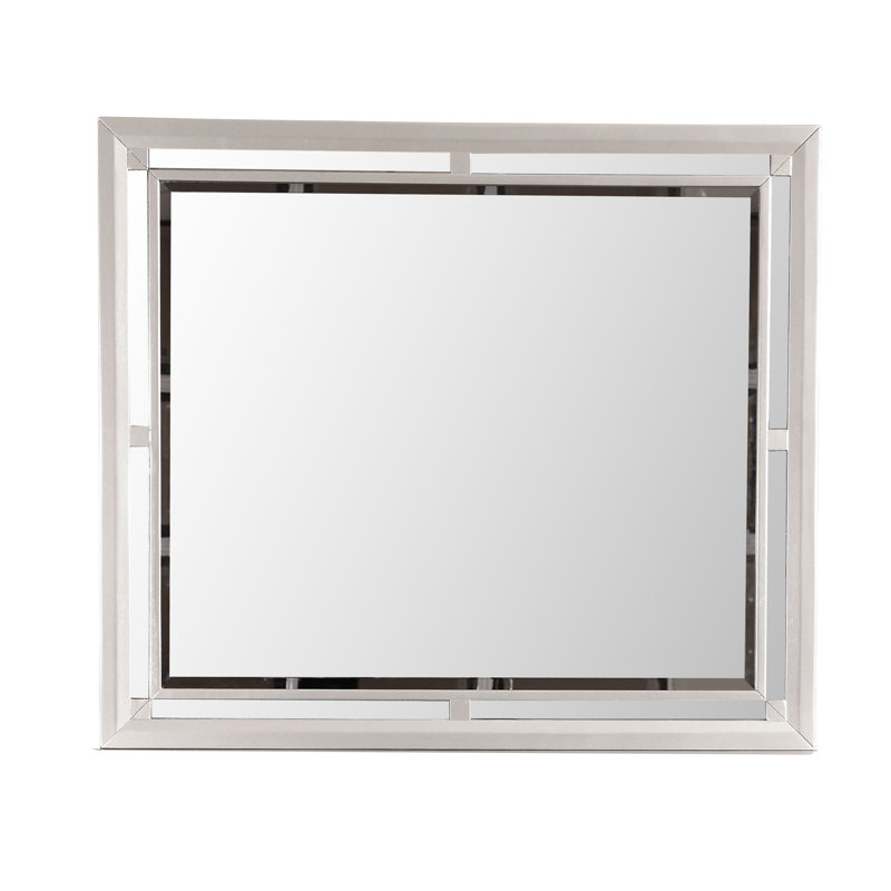 Miroir Alana L 36 po x H 42 po, champagne argenté
