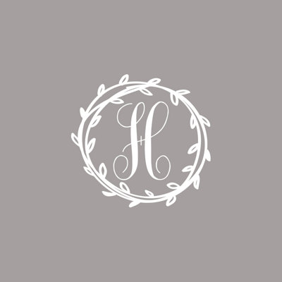 Décalcomanie murale monogramme initial Klar