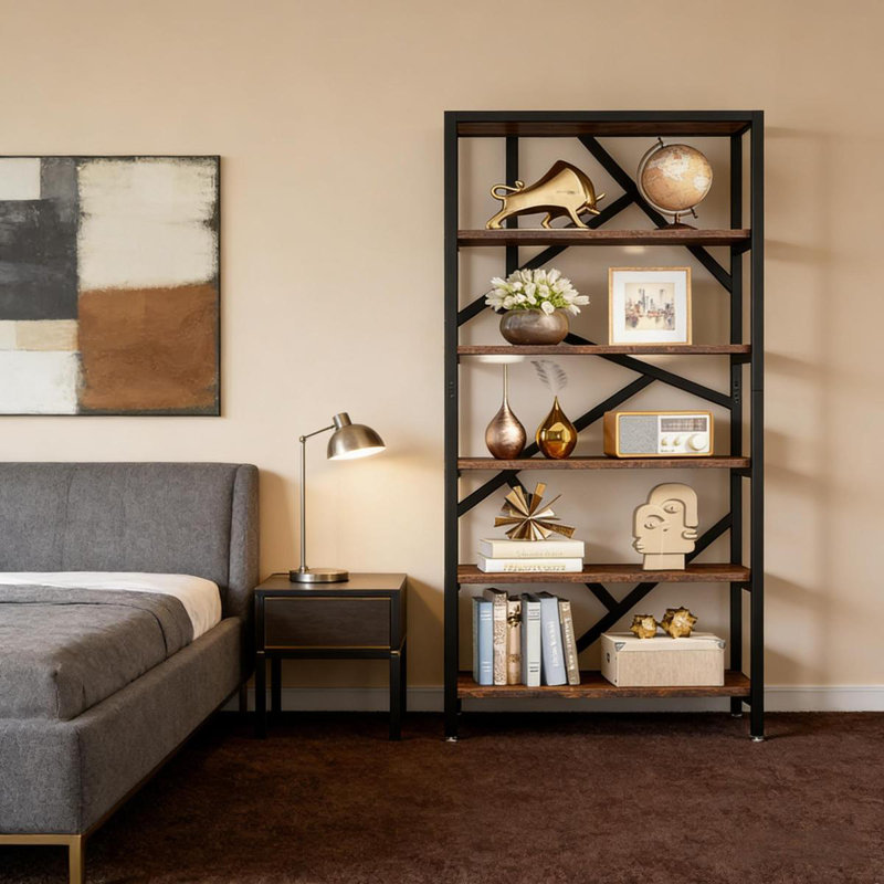 Versatile Shelf Display,Sturdy Bookshelf,Modern Bookcase