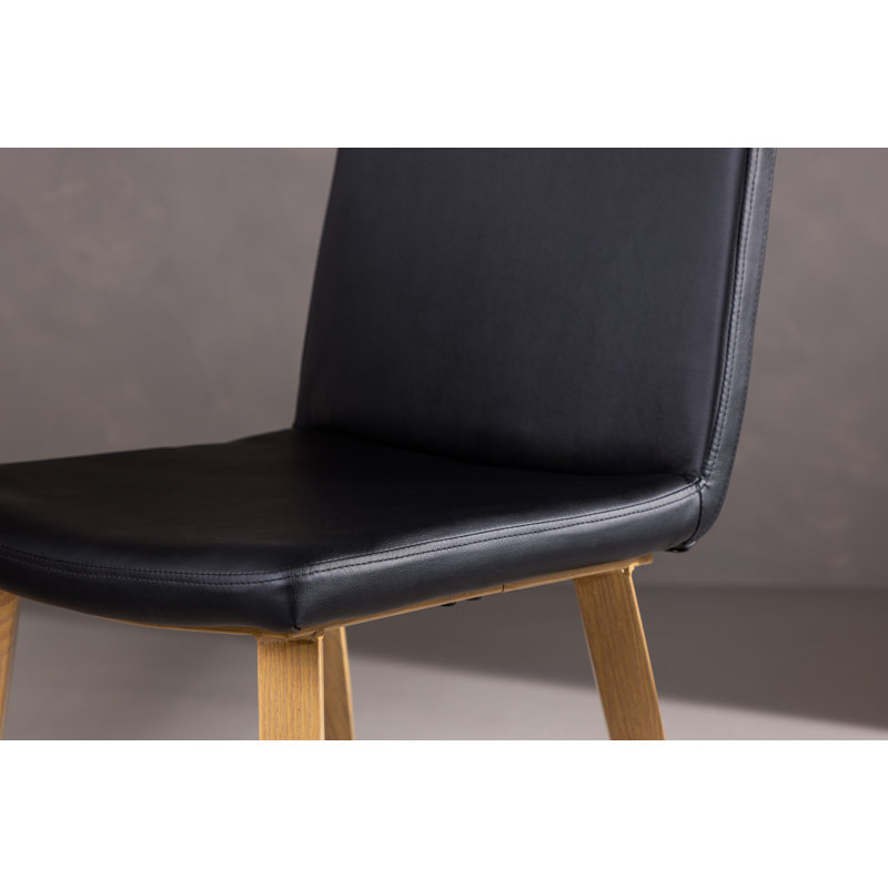 Leopoulos 46cm H 100% PU Upholstered Upholstered Back Side Chair