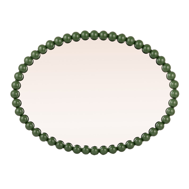 Metal Ball Framed Wall Mirror
